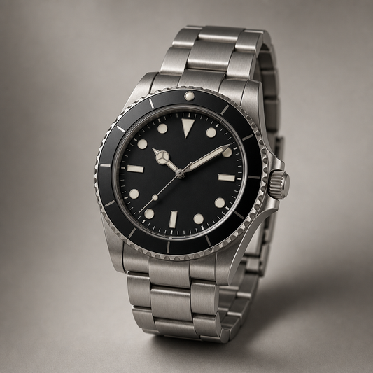 Dive-Style Watch with Steel Bracelet