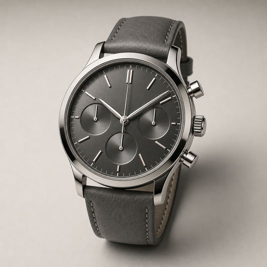 Chronograph Watch, Charcoal Dial