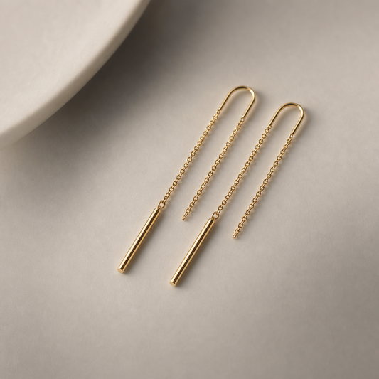 Threader Drop Earrings