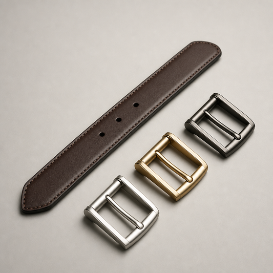 Interchangeable Buckle Belt Set