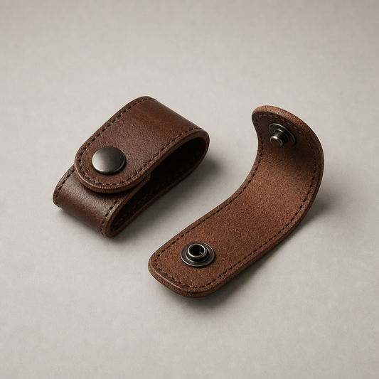 Leather Cord Keeper, Pair